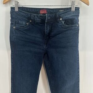 Truth Substance Common Sense Jeans 12 Blue Denim Slim Fit Skinny Leg Low Rise